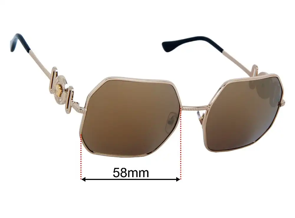 Versace MOD 2248 58mm Replacement Lenses